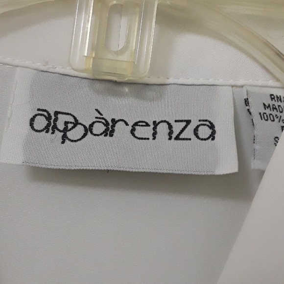 Women's Appranza White Dress Blouse Size SP - Picture 5 of 5